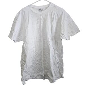 Fruit of the Loom Mens XL White Cotton Short Sleeve Crewneck T-Shirt RN 13765